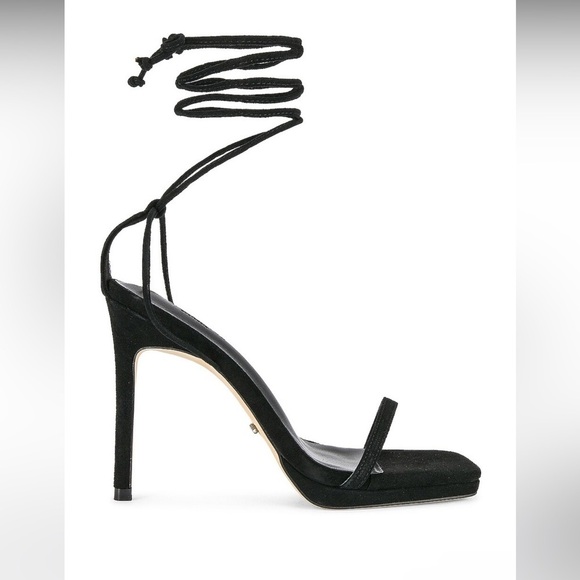 Tony Bianco | Fleur Lace Up Sandals In Black Suede Size 9 NEW - Picture 10 of 12